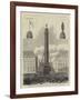 The Column in the Place Vendome, Paris, Destroyed by Order of the Commune-null-Framed Giclee Print