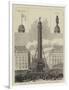 The Column in the Place Vendome, Paris, Destroyed by Order of the Commune-null-Framed Giclee Print