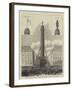 The Column in the Place Vendome, Paris, Destroyed by Order of the Commune-null-Framed Giclee Print