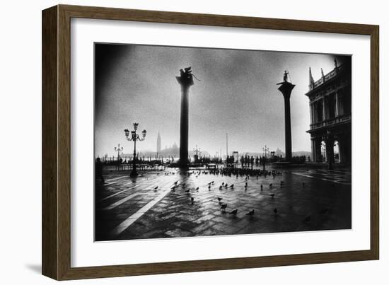 The Columns of St Mark and St Theodore, Piazzetta San Marco-Simon Marsden-Framed Giclee Print