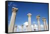 The Columns of the Central Basilica, Apollonia, Libya, North Africa, Africa-Oliviero Olivieri-Framed Stretched Canvas