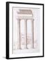 The Columns of the Temple of Castor and Pollux-Giulio Romano-Framed Giclee Print