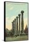 The Columns, University of Missouri-null-Framed Stretched Canvas