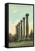 The Columns, University of Missouri-null-Framed Stretched Canvas