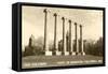 The Columns, University of Missouri-null-Framed Stretched Canvas