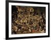 The Combat Between Carnival and Lent, C. 1560-Pieter Brueghel the Younger-Framed Giclee Print