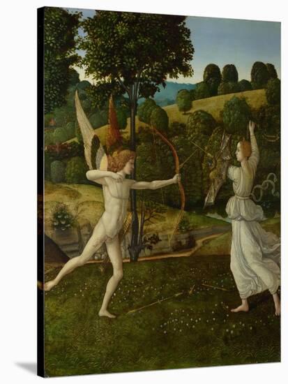 The Combat of Love and Chastity, Between 1475 and 1500-Gherardo di Giovanni del Fora-Stretched Canvas