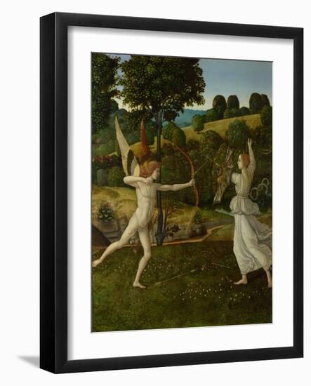 The Combat of Love and Chastity, Between 1475 and 1500-Gherardo di Giovanni del Fora-Framed Giclee Print
