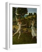 The Combat of Love and Chastity, Between 1475 and 1500-Gherardo di Giovanni del Fora-Framed Giclee Print