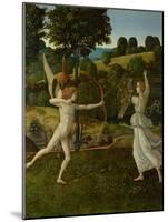 The Combat of Love and Chastity, Between 1475 and 1500-Gherardo di Giovanni del Fora-Mounted Giclee Print