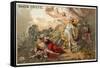 The Combat of Mars and Minerva-Jacques Louis David-Framed Stretched Canvas