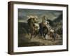 The Combat of the Giaour and Hassan, 1826-Eugene Delacroix-Framed Giclee Print