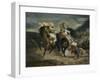 The Combat of the Giaour and Hassan, 1826-Eugene Delacroix-Framed Giclee Print