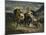 The Combat of the Giaour and Hassan, 1826-Eugene Delacroix-Mounted Giclee Print
