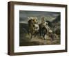 The Combat of the Giaour and Hassan, 1826-Eugene Delacroix-Framed Premium Giclee Print