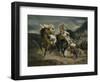The Combat of the Giaour and Hassan, 1826-Eugene Delacroix-Framed Premium Giclee Print