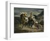 The Combat of the Giaour and Hassan, 1826-Eugene Delacroix-Framed Premium Giclee Print