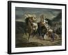 The Combat of the Giaour and Hassan, 1826-Eugene Delacroix-Framed Giclee Print