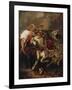 The Combat of the Giaour and the Pasha-Eugene Delacroix-Framed Giclee Print