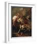 The Combat of the Giaour and the Pasha-Eugene Delacroix-Framed Giclee Print