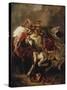 The Combat of the Giaour and the Pasha-Eugene Delacroix-Stretched Canvas