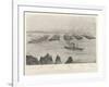 The Combined Mediterranean and Channel Squadrons in Lagos Bay-Henry Charles Seppings Wright-Framed Giclee Print