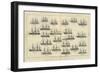 The Combined Squadrons, Showing the Rig and Relative Sizes of the Ships-null-Framed Giclee Print