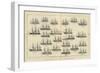 The Combined Squadrons, Showing the Rig and Relative Sizes of the Ships-null-Framed Giclee Print