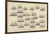 The Combined Squadrons, Showing the Rig and Relative Sizes of the Ships-null-Framed Giclee Print