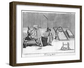 The Combing Work, C1750-null-Framed Giclee Print