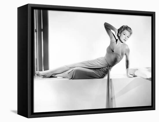 The Come On, Anne Baxter, in a Gown by Edith Head, 1956-null-Framed Stretched Canvas