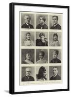 The Comedie Francaise at Drury Lane, Some of the Principal Artistes-null-Framed Giclee Print