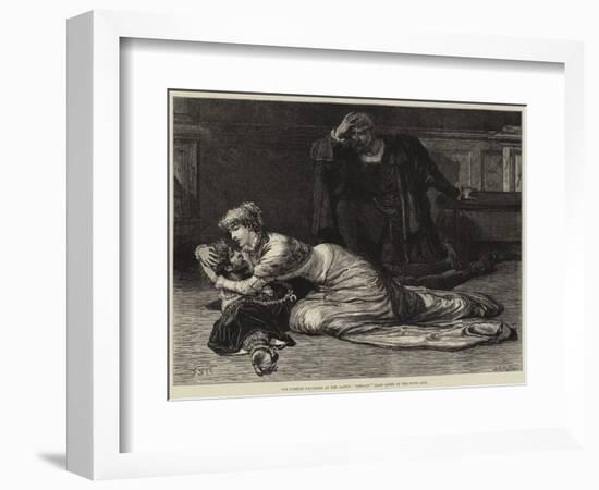 The Comedie Francaise at the Gaiety, Hernani, Last Scene of the Fifth Act-Francis S. Walker-Framed Giclee Print