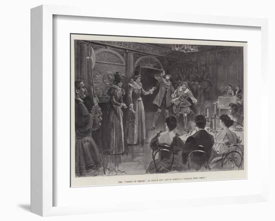 The Comedy of Errors at Gray's Inn, Act Ii, Scene 2 , Villain, Thou Liest!-null-Framed Giclee Print