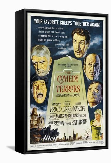 The Comedy of Terrors, 1963, Directed by Jacques Tourneur-null-Framed Stretched Canvas