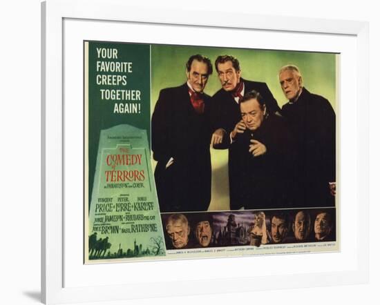 The Comedy of Terrors, 1964-null-Framed Art Print