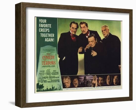 The Comedy of Terrors, 1964-null-Framed Art Print