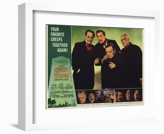 The Comedy of Terrors, 1964-null-Framed Art Print