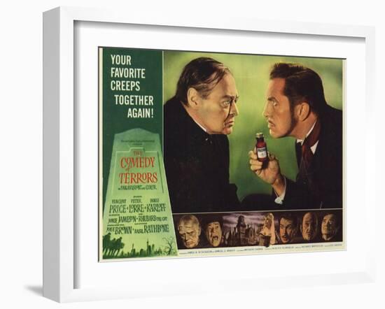 The Comedy of Terrors, 1964-null-Framed Art Print