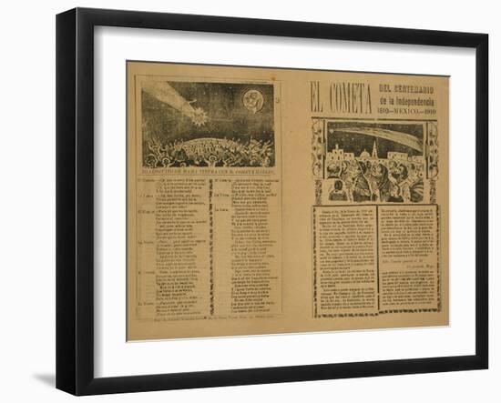 The Comet, 1899, Printed 1910-Jose Guadalupe Posada-Framed Giclee Print