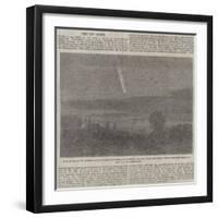 The Comet as it Appeared on Tuesday Evening-null-Framed Giclee Print