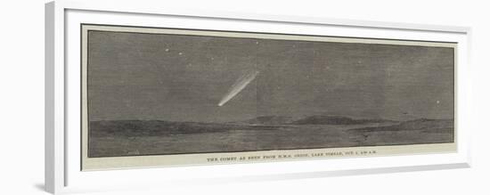 The Comet as Seen from HMS Orion, Lake Timsah, 1 October, 4.30 AM-Thomas Harrington Wilson-Framed Premium Giclee Print