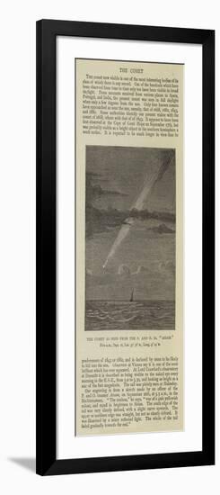 The Comet as Seen from the P and O SS Assam-null-Framed Giclee Print