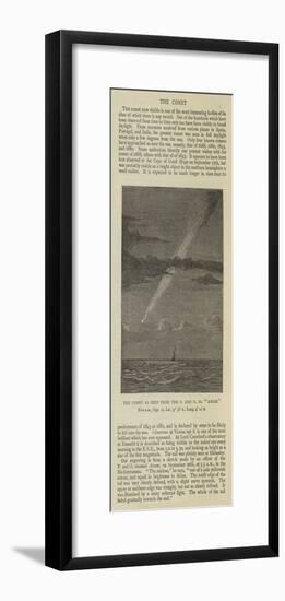 The Comet as Seen from the P and O SS Assam-null-Framed Giclee Print