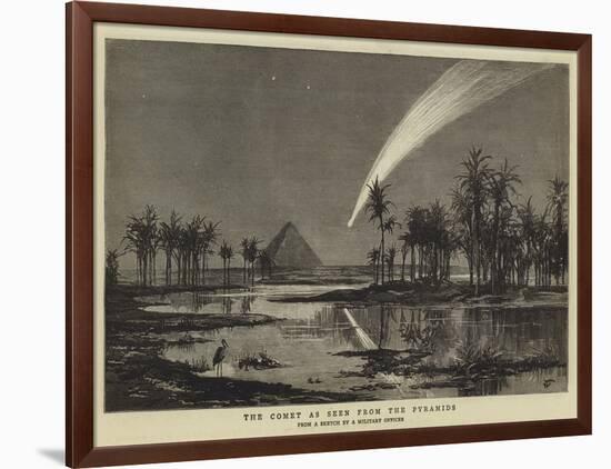 The Comet as Seen from the Pyramids-null-Framed Giclee Print