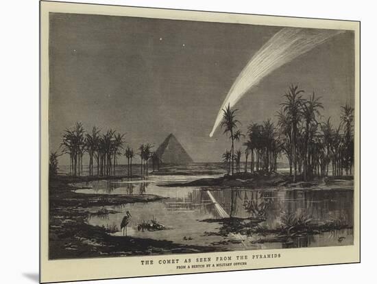 The Comet as Seen from the Pyramids-null-Mounted Giclee Print