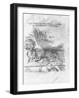 The Comet Discovered and Observed by Johannes Hevelius, 3rd February to 28th March 1661-Johann Hevelius-Framed Giclee Print