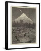 The Comet Seen over Mount Egmont, New Zealand-null-Framed Giclee Print