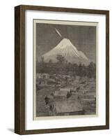 The Comet Seen over Mount Egmont, New Zealand-null-Framed Giclee Print