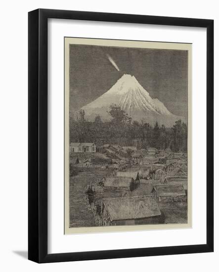 The Comet Seen over Mount Egmont, New Zealand-null-Framed Giclee Print